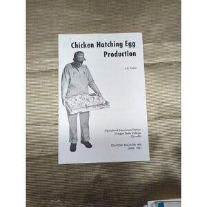 Chicken Hatching Egg Production J.e Parker 1951 Agricultural College Manual